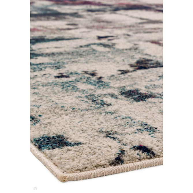 Nova NV23 Abstract Modern Abstract Durable Short Pile Navy Multicolour Rug-Asiatic Carpets-Rug Love - The Most Loved Rug Store