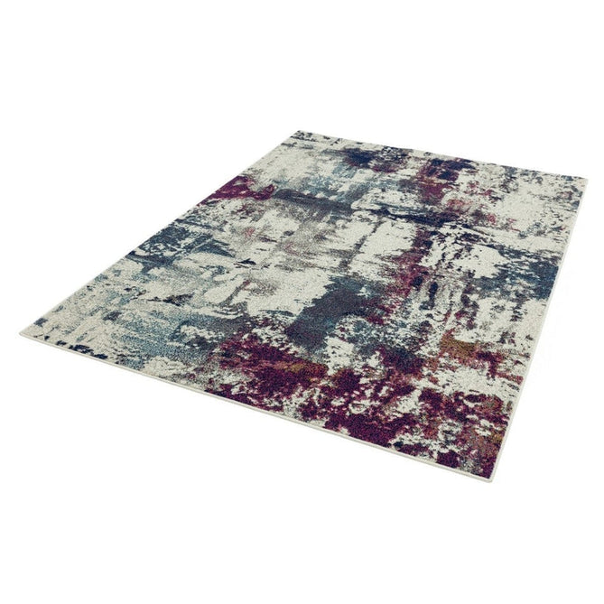 Nova NV23 Abstract Modern Abstract Durable Short Pile Navy Multicolour Rug-Asiatic Carpets-Rug Love - The Most Loved Rug Store