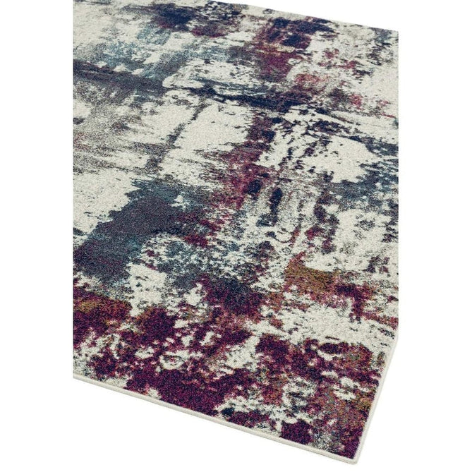 Nova NV23 Abstract Modern Abstract Durable Short Pile Navy Multicolour Rug-Asiatic Carpets-Rug Love - The Most Loved Rug Store