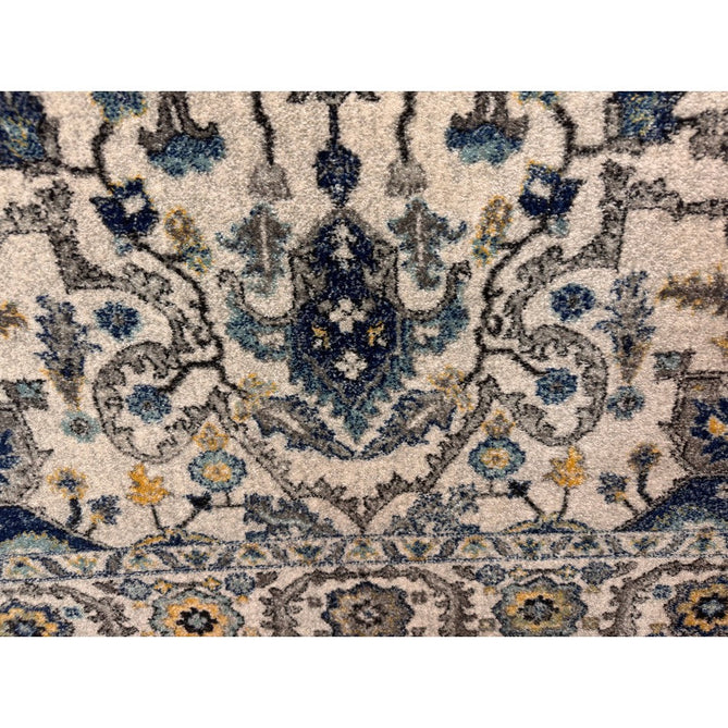 Nova NV25 Persian Traditional Medallion Border Durable Short Pile Blue/Cream/Yellow Rug-Asiatic Carpets-Rug Love - The Most Loved Rug Store