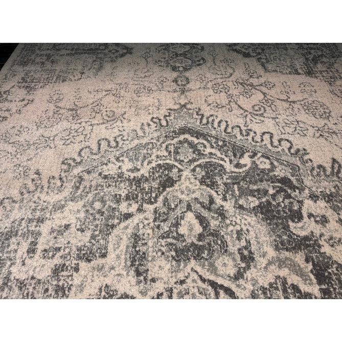 Nova NV26 Medallion Traditional Border Durable Short Pile Ivory/Grey Rug-Asiatic Carpets-Rug Love - The Most Loved Rug Store