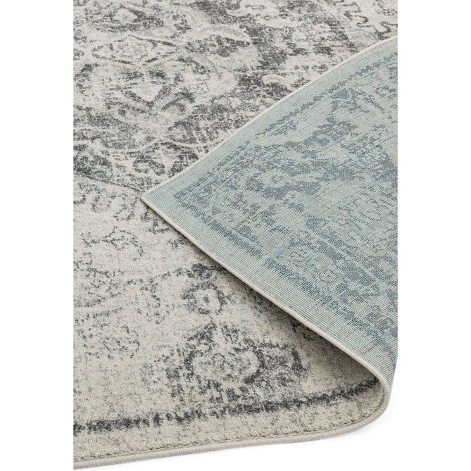 Nova NV26 Medallion Traditional Border Durable Short Pile Ivory/Grey Rug-Asiatic Carpets-Rug Love - The Most Loved Rug Store