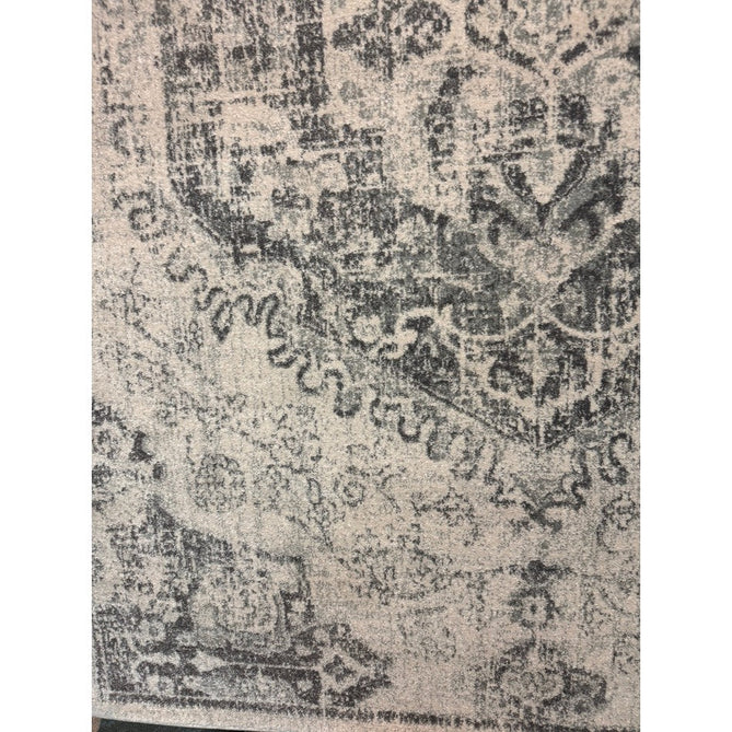 Nova NV26 Medallion Traditional Border Durable Short Pile Ivory/Grey Rug-Asiatic Carpets-Rug Love - The Most Loved Rug Store