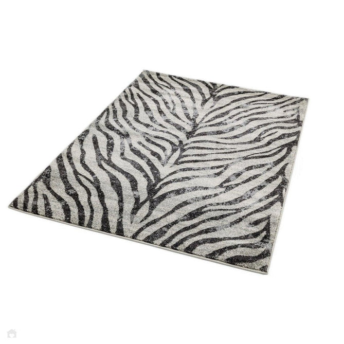 Nova NV27 Zebra Modern Abstract Durable Short Pile Grey Rug-Asiatic Carpets-Rug Love - The Most Loved Rug Store