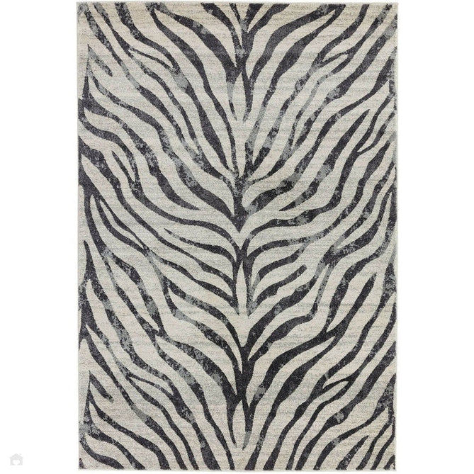 Nova NV27 Zebra Modern Abstract Durable Short Pile Grey Rug-Asiatic Carpets-Rug Love - The Most Loved Rug Store