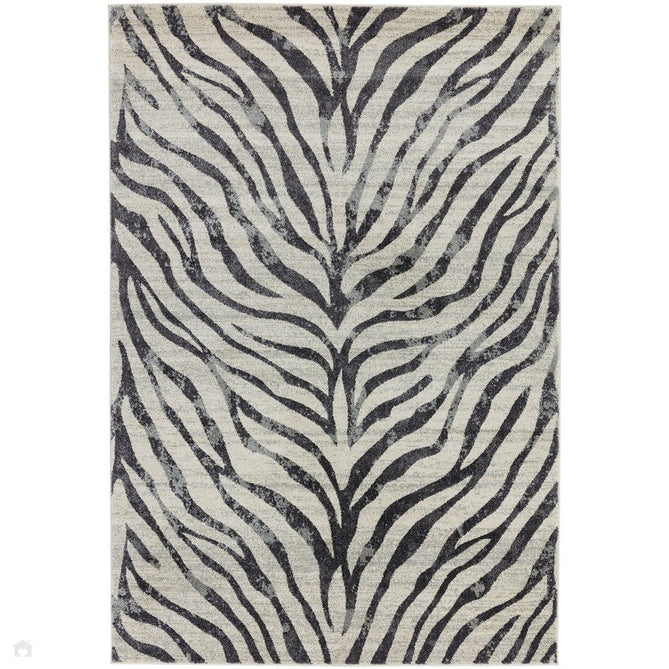 Nova NV27 Zebra Modern Abstract Durable Short Pile Grey Rug-Asiatic Carpets-Rug Love - The Most Loved Rug Store