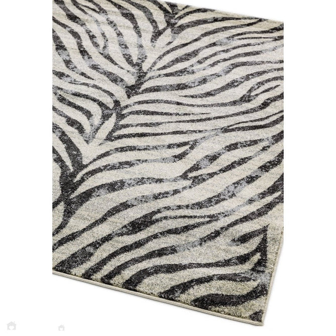 Nova NV27 Zebra Modern Abstract Durable Short Pile Grey Rug-Asiatic Carpets-Rug Love - The Most Loved Rug Store