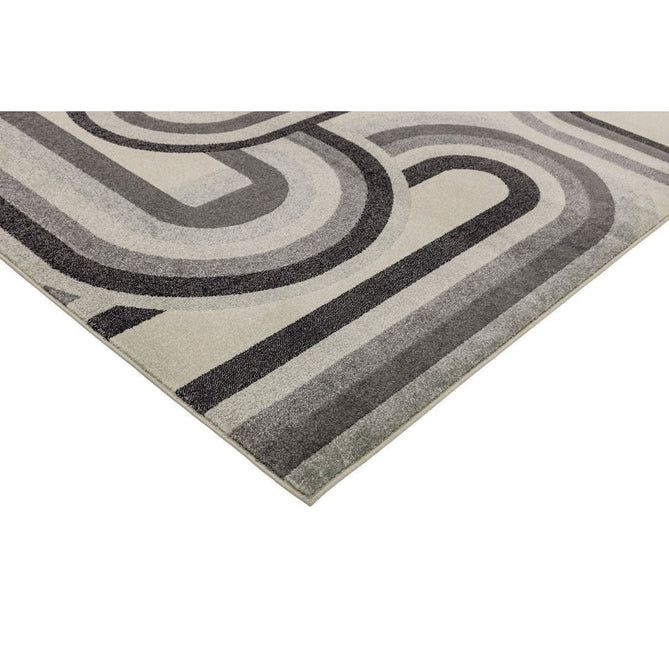 Nova NV29 Retro Modern Abstract Durable Short Pile Grey Rug-Asiatic Carpets-Rug Love - The Most Loved Rug Store