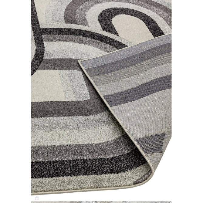 Nova NV29 Retro Modern Abstract Durable Short Pile Grey Rug-Asiatic Carpets-Rug Love - The Most Loved Rug Store