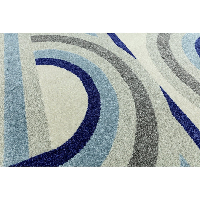 Nova NV30 Retro Modern Abstract Durable Short Pile Blue Rug-Asiatic Carpets-Rug Love - The Most Loved Rug Store