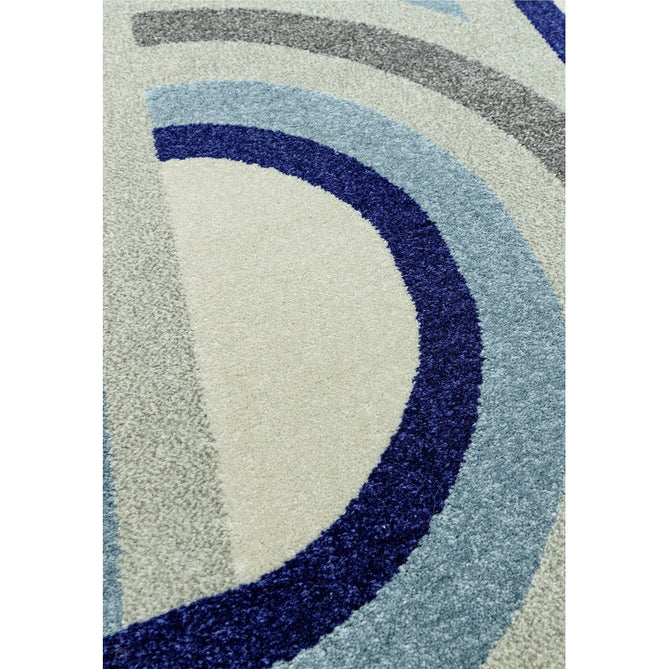 Nova NV30 Retro Modern Abstract Durable Short Pile Blue Rug-Asiatic Carpets-Rug Love - The Most Loved Rug Store