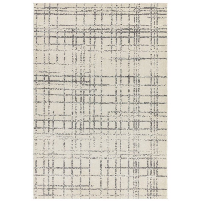 Nova NV31 Grid Modern Abstract Durable Short Pile Grey Rug-Asiatic Carpets-Rug Love - The Most Loved Rug Store