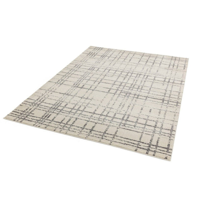 Nova NV31 Grid Modern Abstract Durable Short Pile Grey Rug-Asiatic Carpets-Rug Love - The Most Loved Rug Store