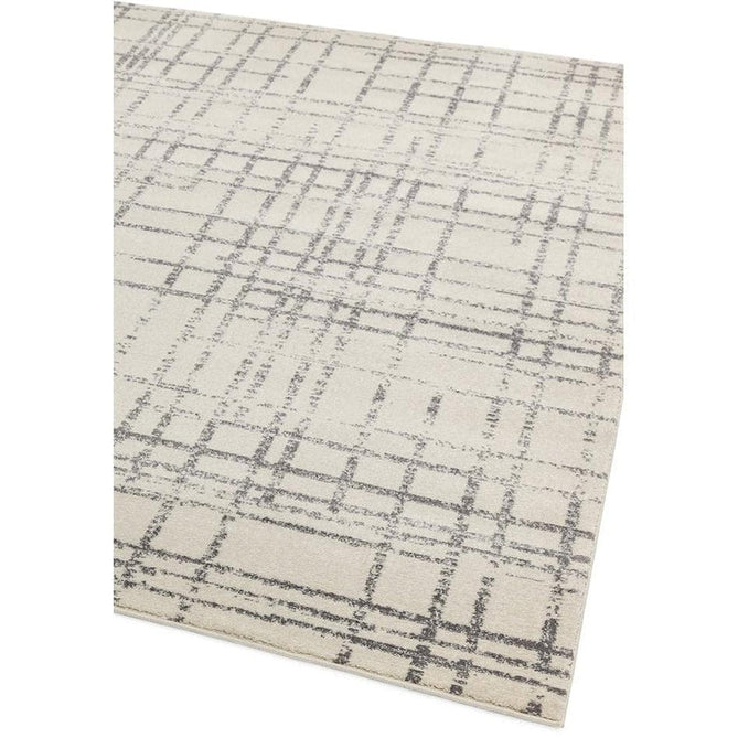 Nova NV31 Grid Modern Abstract Durable Short Pile Grey Rug-Asiatic Carpets-Rug Love - The Most Loved Rug Store