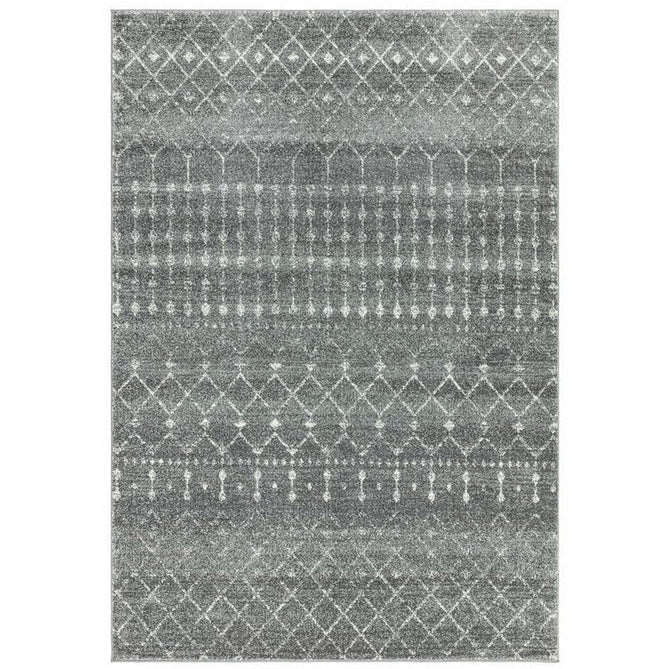 Nova NV34 Nomadic Modern Tribal Durable Short Pile Grey Rug-Asiatic Carpets-Rug Love - The Most Loved Rug Store