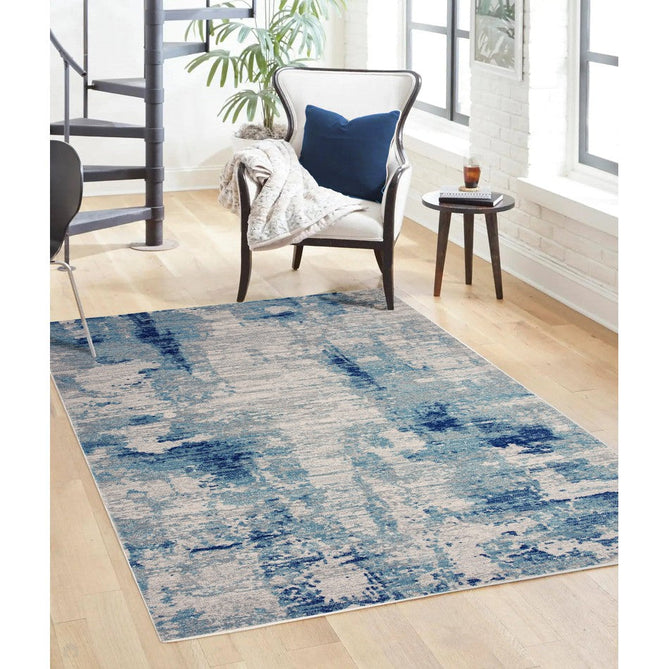 Nova NV36 Mirage Modern Abstract Durable Short Pile Blue/Grey Rug-Asiatic Carpets-Rug Love - The Most Loved Rug Store