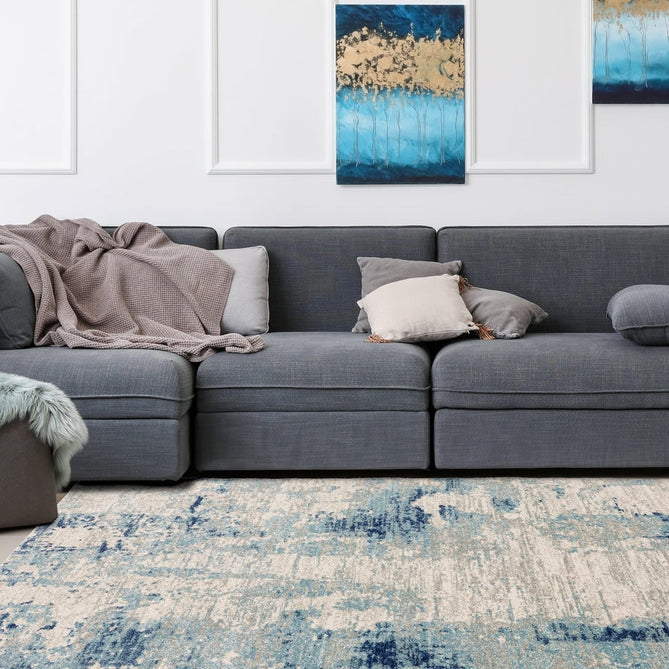 Nova NV36 Mirage Modern Abstract Durable Short Pile Blue/Grey Rug-Asiatic Carpets-Rug Love - The Most Loved Rug Store