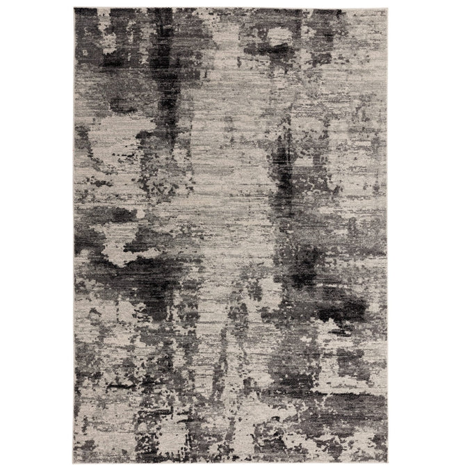 Nova NV37 Mirage Modern Abstract Durable Short Pile Charcoal Grey/Black Rug-Asiatic Carpets-Rug Love - The Most Loved Rug Store