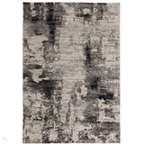 Nova NV37 Mirage Modern Abstract Durable Short Pile Charcoal Grey/Black Rug