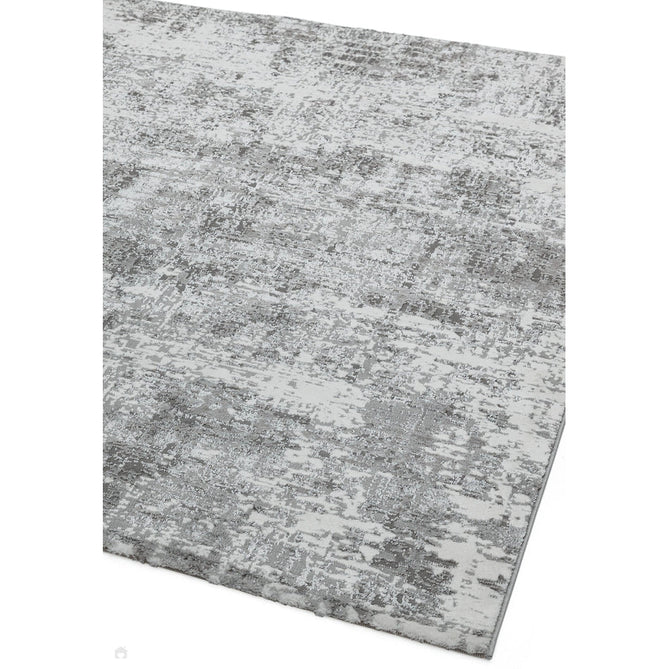 Orion OR05 Abstract Modern Distressed Textured Soft-Touch Metallic Shimmer Silver/Grey/Cream Rug-Asiatic Carpets-Rug Love - The Most Loved Rug Store