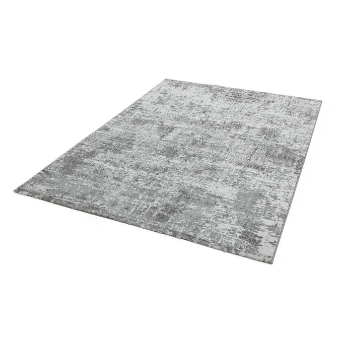 Orion OR05 Abstract Modern Distressed Textured Soft-Touch Metallic Shimmer Silver/Grey/Cream Rug-Asiatic Carpets-Rug Love - The Most Loved Rug Store