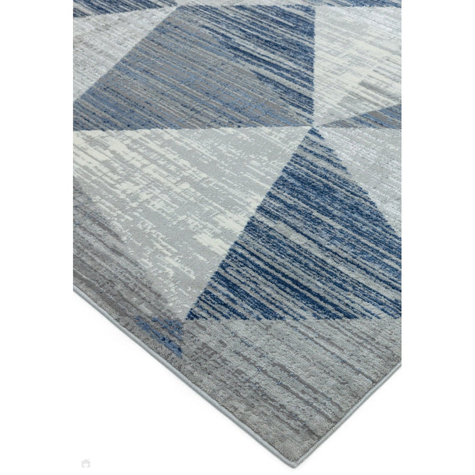 Orion OR14 Blocks Modern Geometric Distressed Textured Soft-Touch Metallic Shimmer Blue/Grey/Silver Rug-Asiatic Carpets-Rug Love - The Most Loved Rug Store