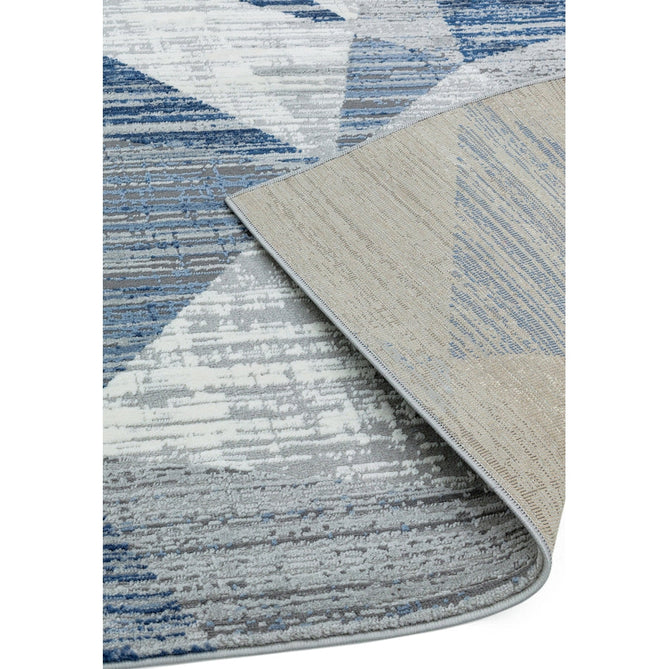 Orion OR14 Blocks Modern Geometric Distressed Textured Soft-Touch Metallic Shimmer Blue/Grey/Silver Rug-Asiatic Carpets-Rug Love - The Most Loved Rug Store