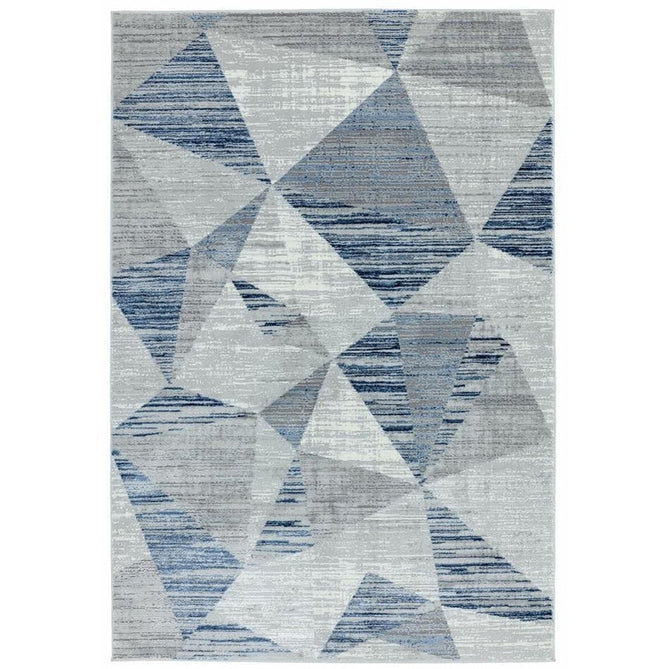 Orion OR14 Blocks Modern Geometric Distressed Textured Soft-Touch Metallic Shimmer Blue/Grey/Silver Rug-Asiatic Carpets-Rug Love - The Most Loved Rug Store