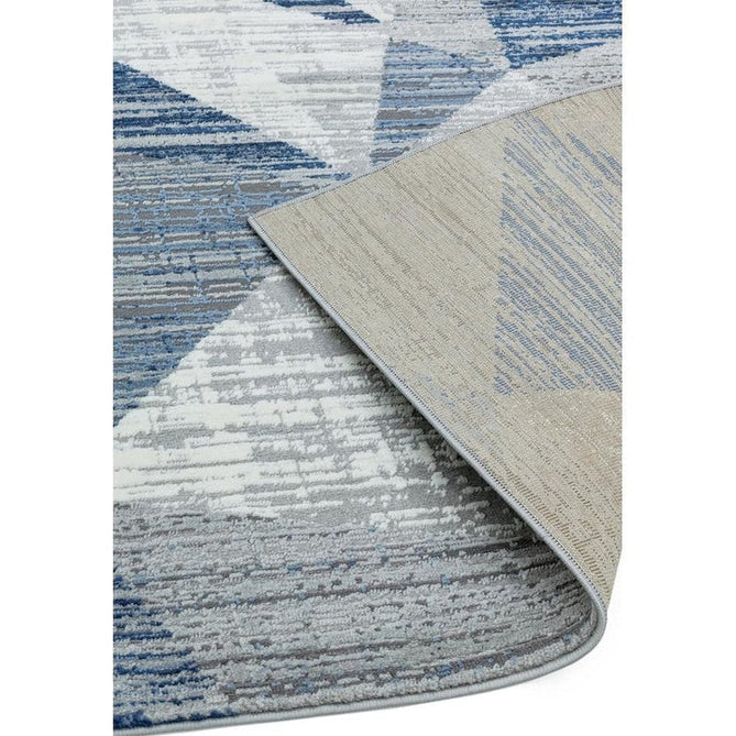 Orion OR14 Blocks Modern Geometric Distressed Textured Soft-Touch Metallic Shimmer Blue/Grey/Silver/Cream Rug-Asiatic Carpets-Rug Love - The Most Loved Rug Store