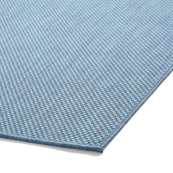 POP! Plain Durable Stain-Resistant Weatherproof Flatweave In-Outdoor Blue Rug-Think Rugs-Rug Love - The Most Loved Rug Store