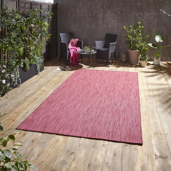 POP! Plain Durable Stain-Resistant Weatherproof Flatweave In-Outdoor Red Rug-Think Rugs-Rug Love - The Most Loved Rug Store