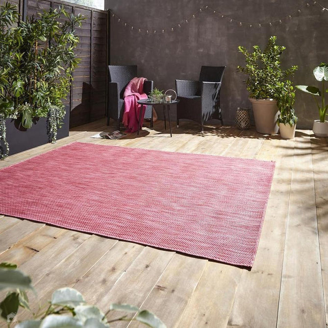 POP! Plain Durable Stain-Resistant Weatherproof Flatweave In-Outdoor Red Rug-Think Rugs-Rug Love - The Most Loved Rug Store