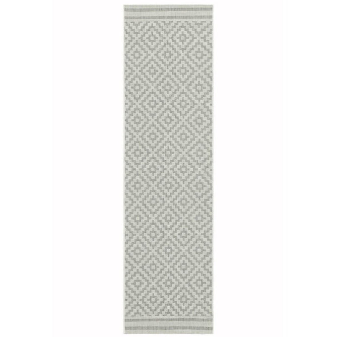 Patio PAT11 Diamond Modern Geometric Durable Stain-Resistant Weatherproof Flatweave In-Outdoor Grey/Cream Rug-Asiatic Carpets-Rug Love - The Most Loved Rug Store