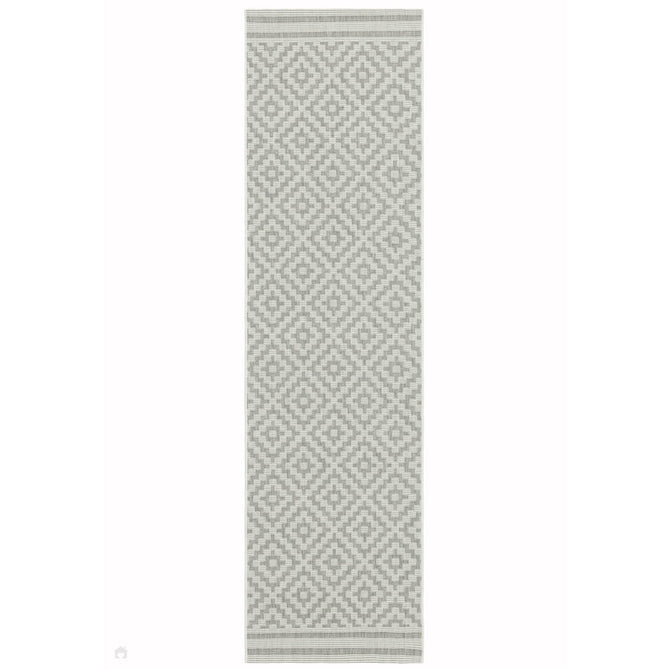 Patio PAT11 Diamond Modern Geometric Durable Stain-Resistant Weatherproof Flatweave In-Outdoor Grey/Cream Rug-Asiatic Carpets-Rug Love - The Most Loved Rug Store