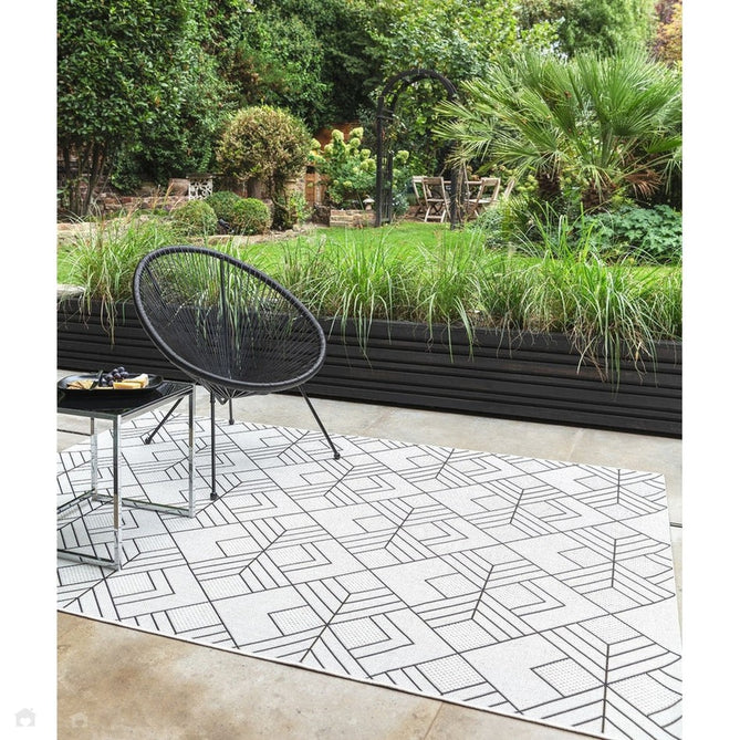 Patio PAT16 Deco Modern Geometric Durable Stain-Resistant Weatherproof Flatweave In-Outdoor Ivory Rug-Asiatic Carpets-Rug Love - The Most Loved Rug Store