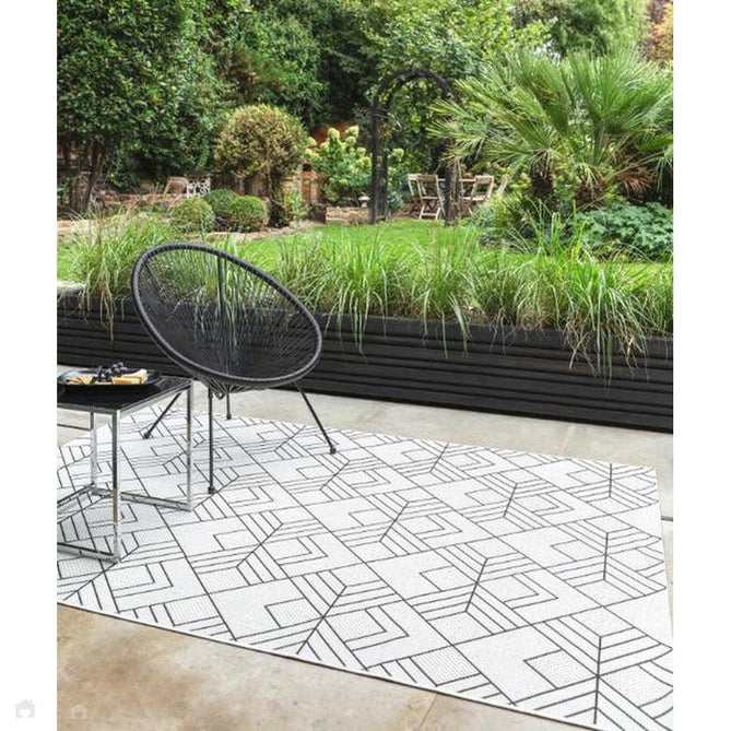 Patio PAT16 Deco Modern Geometric Durable Stain-Resistant Weatherproof Flatweave In-Outdoor Ivory Rug-Asiatic Carpets-Rug Love - The Most Loved Rug Store