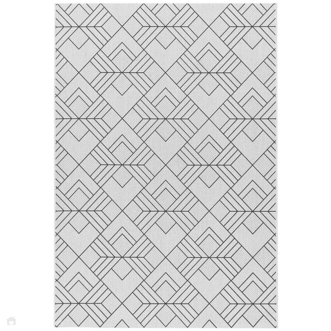 Patio PAT16 Deco Modern Geometric Durable Stain-Resistant Weatherproof Flatweave In-Outdoor Ivory Rug-Asiatic Carpets-Rug Love - The Most Loved Rug Store