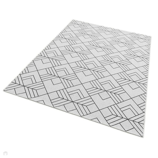 Patio PAT16 Deco Modern Geometric Durable Stain-Resistant Weatherproof Flatweave In-Outdoor Ivory Rug-Asiatic Carpets-Rug Love - The Most Loved Rug Store