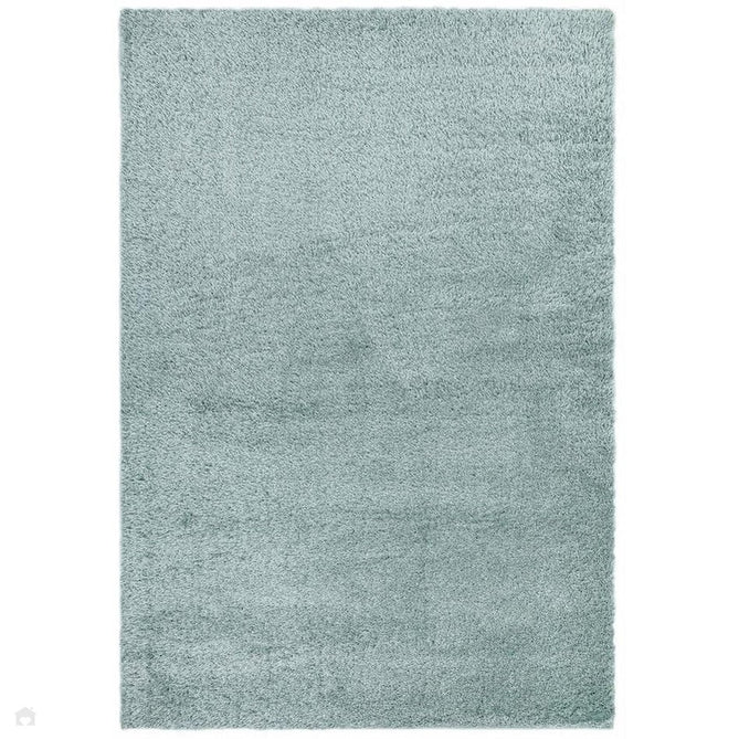 Payton Soft Shimmer Silky Polyester Plain Shaggy Duck Egg Rug 080 x 150 cm-Shop Returns-Rug Love - The Most Loved Rug Store