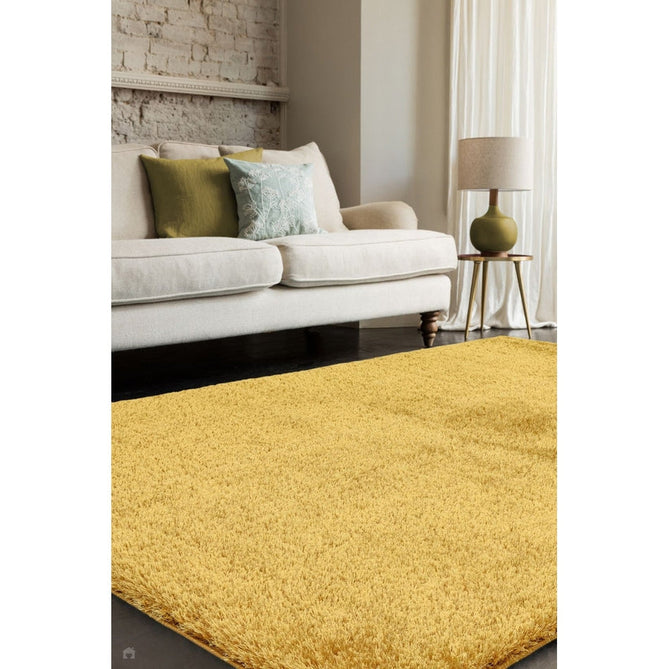 Payton Soft Shimmer Silky Polyester Plain Shaggy Gold Rug-Asiatic Carpets-Rug Love - The Most Loved Rug Store