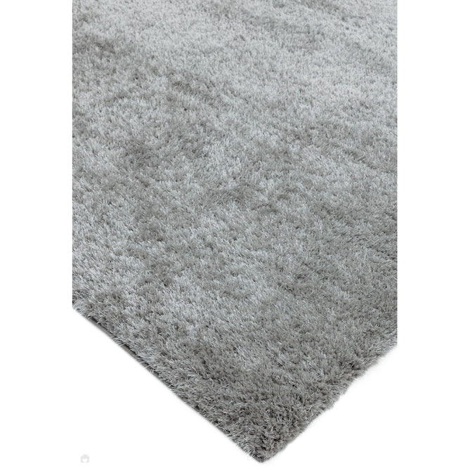 Payton Soft Shimmer Silky Polyester Plain Shaggy Silver Rug-Asiatic Carpets-Rug Love - The Most Loved Rug Store