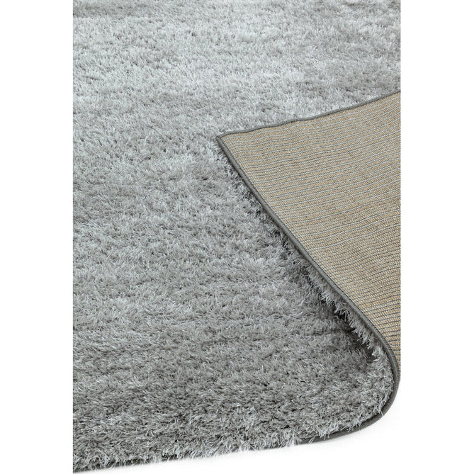 Payton Soft Shimmer Silky Polyester Plain Shaggy Silver Rug-Asiatic Carpets-Rug Love - The Most Loved Rug Store