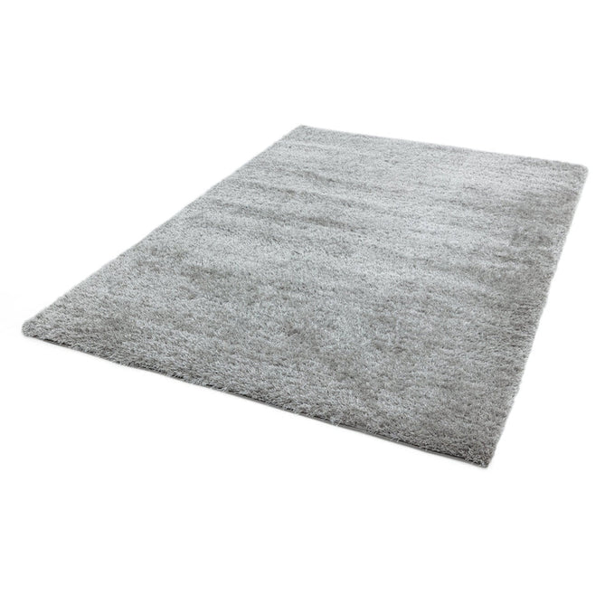 Payton Soft Shimmer Silky Polyester Plain Shaggy Silver Rug-Asiatic Carpets-Rug Love - The Most Loved Rug Store