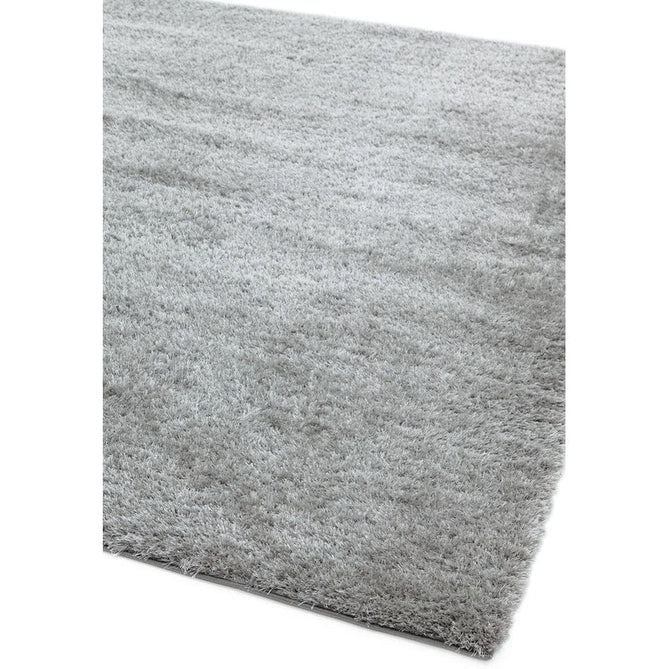 Payton Soft Shimmer Silky Polyester Plain Shaggy Silver Rug-Asiatic Carpets-Rug Love - The Most Loved Rug Store