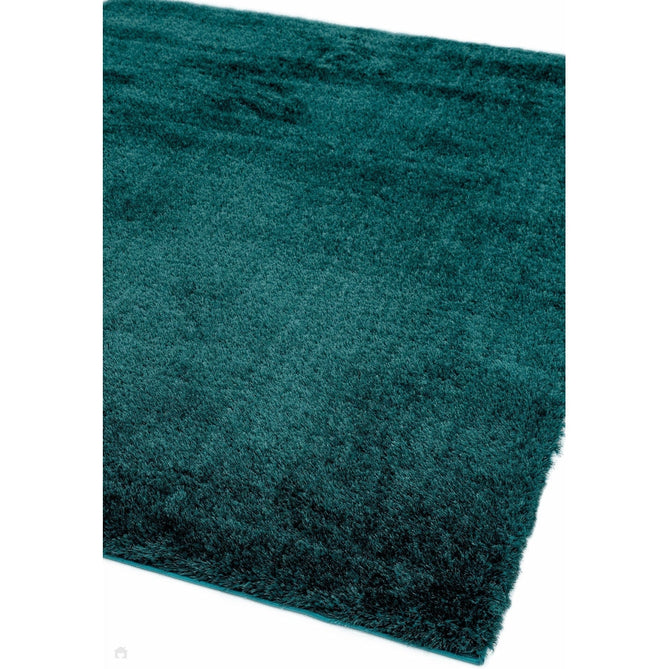 Payton Soft Shimmer Silky Polyester Plain Shaggy Teal Rug-Asiatic Carpets-Rug Love - The Most Loved Rug Store