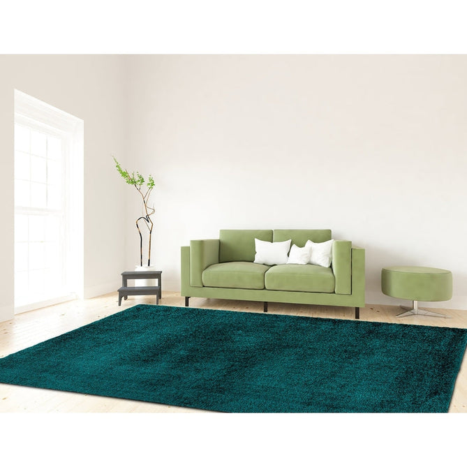 Payton Soft Shimmer Silky Polyester Plain Shaggy Teal Rug-Asiatic Carpets-Rug Love - The Most Loved Rug Store