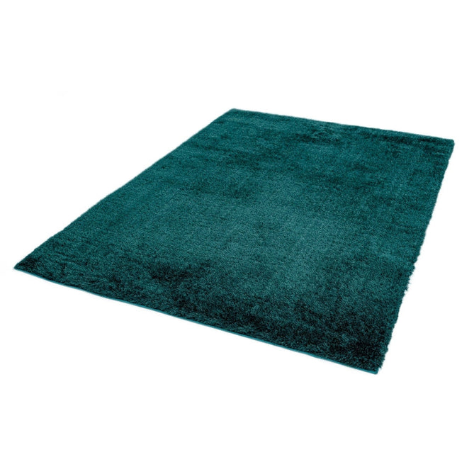 Payton Soft Shimmer Silky Polyester Plain Shaggy Teal Rug-Asiatic Carpets-Rug Love - The Most Loved Rug Store