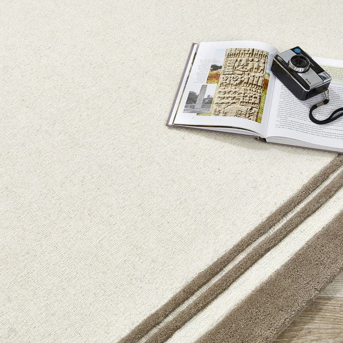 Piper Modern Plain Border Hand-Woven Wool Taupe/Beige/Cream Rug-Origins-Rug Love - The Most Loved Rug Store