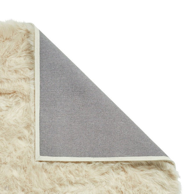 Polar Plush Super Soft Faux Feel Textured Fine Yarn Acrylic Hand-Tufted Long Pile Plain Shaggy Beige Rug-Think Rugs-Rug Love - The Most Loved Rug Store