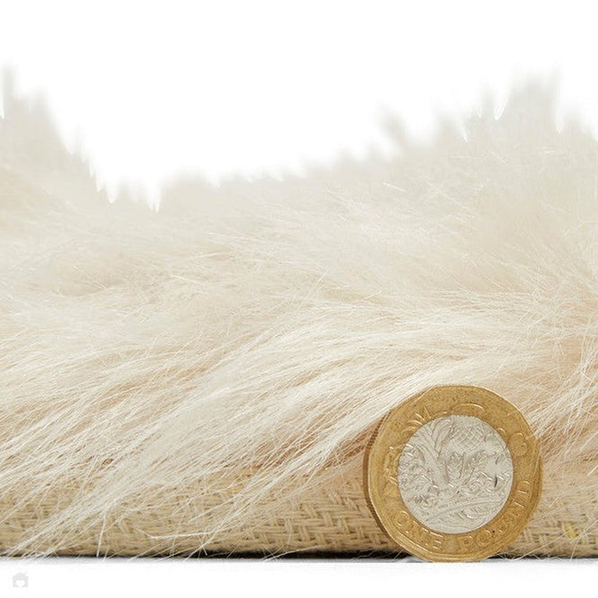 Polar Plush Super Soft Faux Feel Textured Fine Yarn Acrylic Hand-Tufted Long Pile Plain Shaggy Beige Rug-Think Rugs-Rug Love - The Most Loved Rug Store